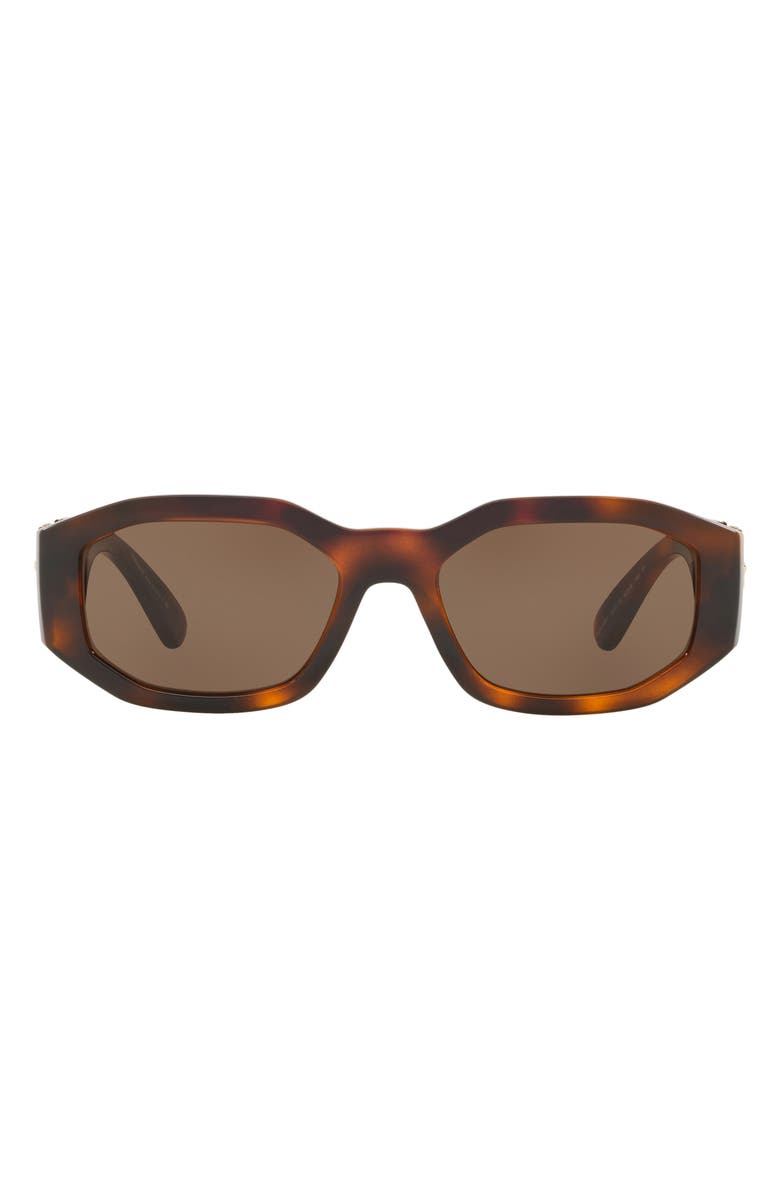 Versace 55mm Biggie Sunglasses, Main, color, Havana / Dark Brown