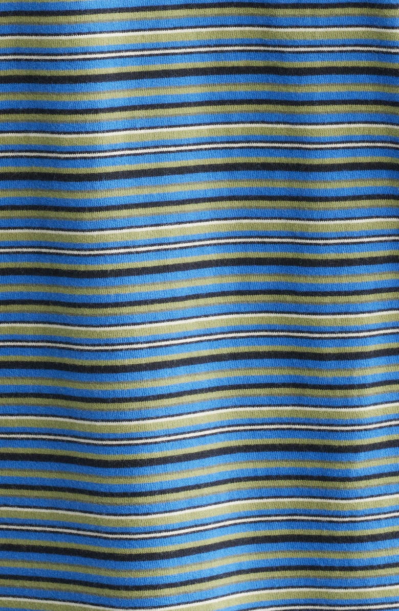 Vans Cameron Stripe Cotton T-Shirt, Alternate, color, Black-True Blue