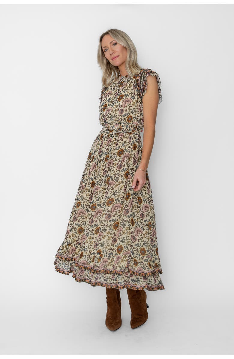 West Of Michele Ankle Dress, Alternate, color, Multi