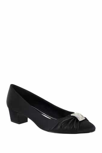 EASY STREET Eloise Ruched Block Heel Pump - Multiple Widths Available