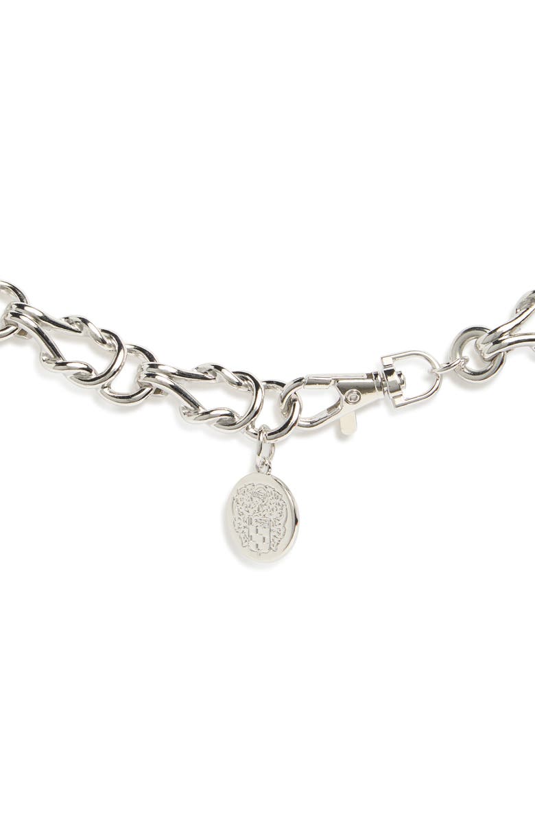 Vince Camuto Half Horsebit Twist Link Chain Belt, Alternate, color, Silver