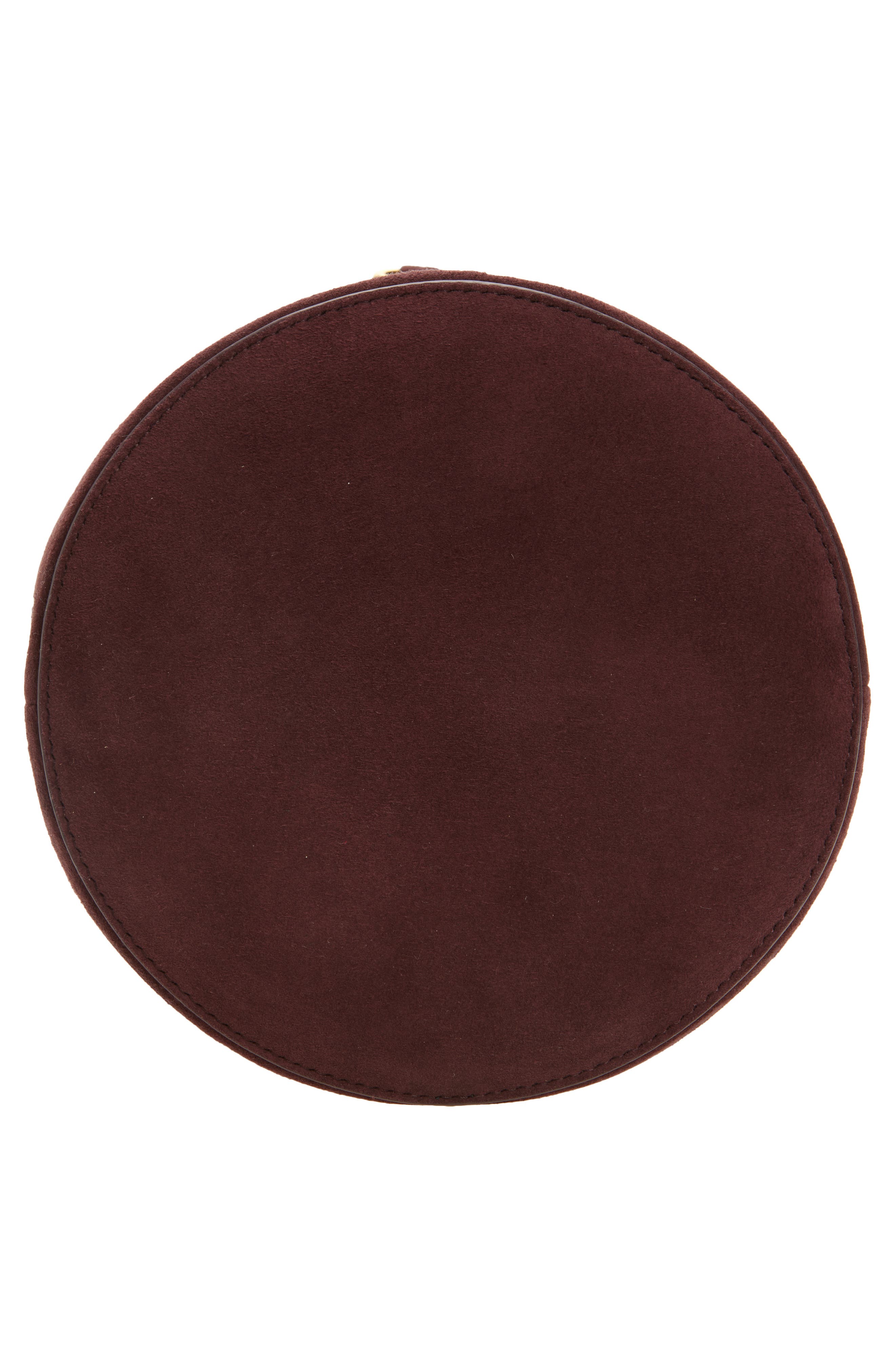 Alaïa Medium La Canette Suede Shoulder Bag, Alternate, color, Rouge Grenat