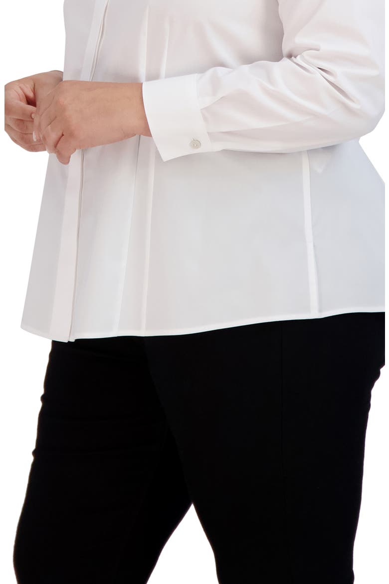 Taylor Non-Iron Long Sleeve Stretch Button-Up Shirt, Alternate, color, WHITE