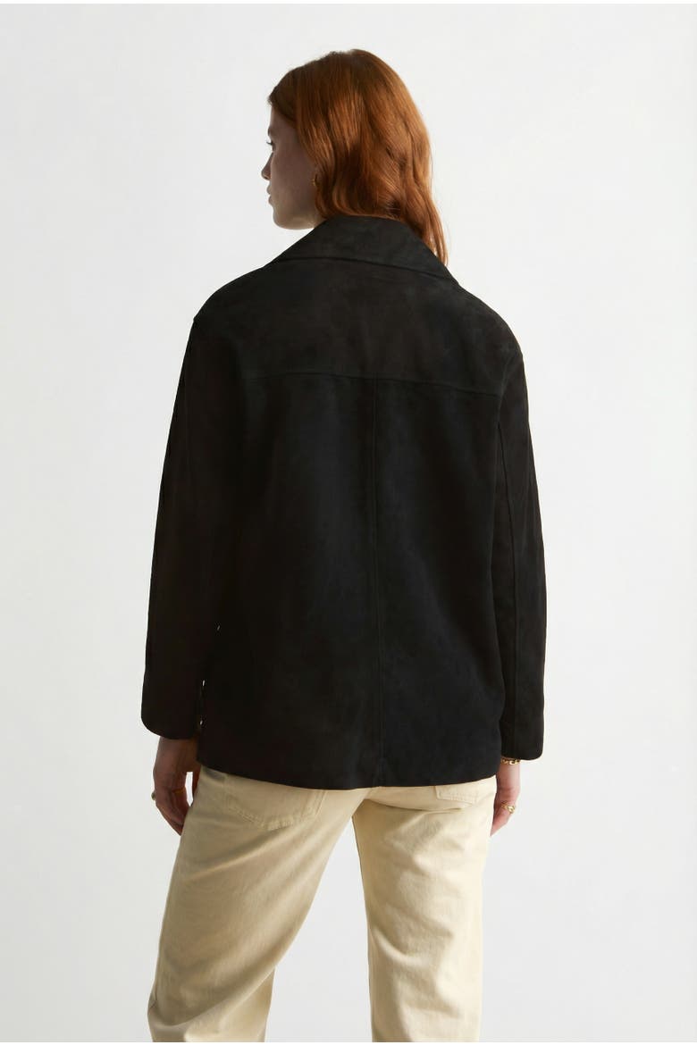 Vera Suede Blazer, Alternate, color, Black