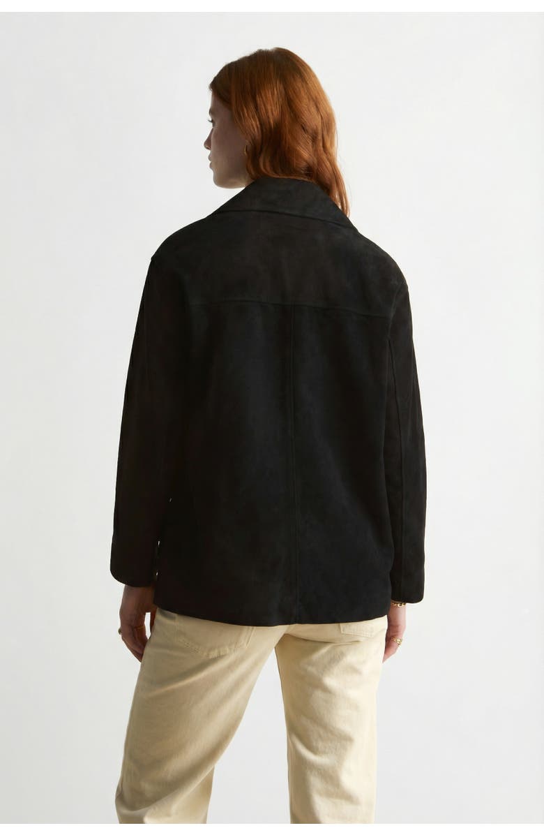 FURNIQ UK Vera Suede Blazer, Alternate, color, Black