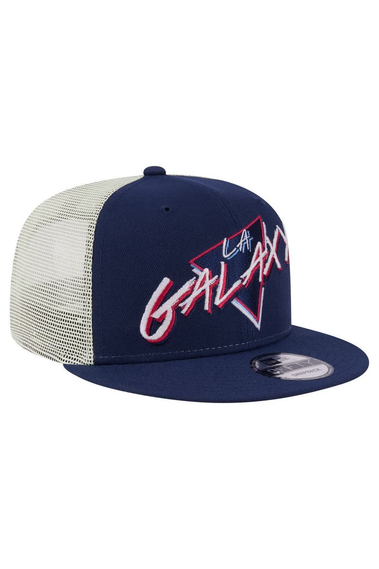 Men's New Era  Navy LA Galaxy Neon 9FIFTY Snapback Hat, Alternate, color, Navy
