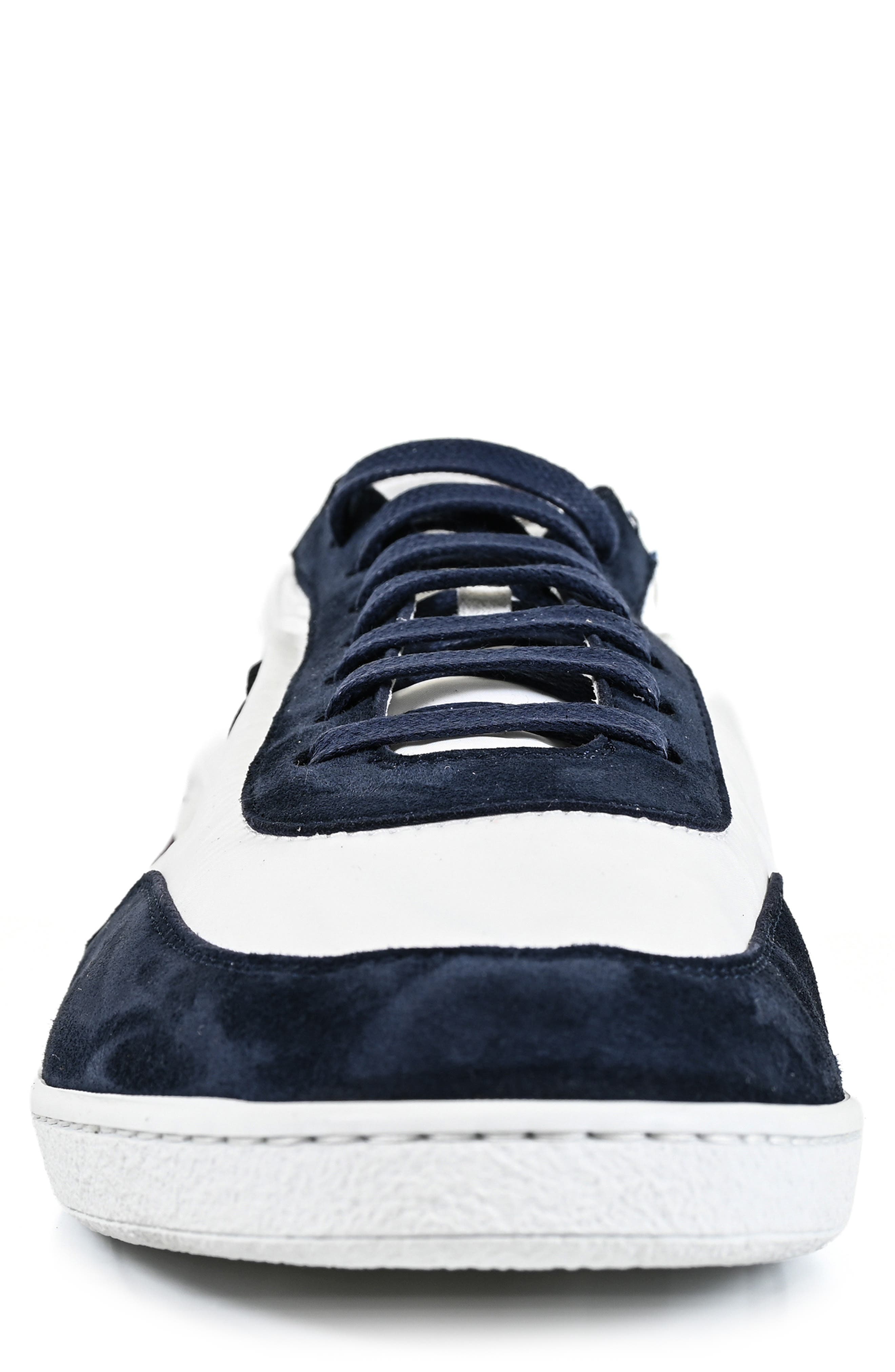 Roberto Cavalli Low Top Sneaker, Alternate, color, Navy/ White/ Wine