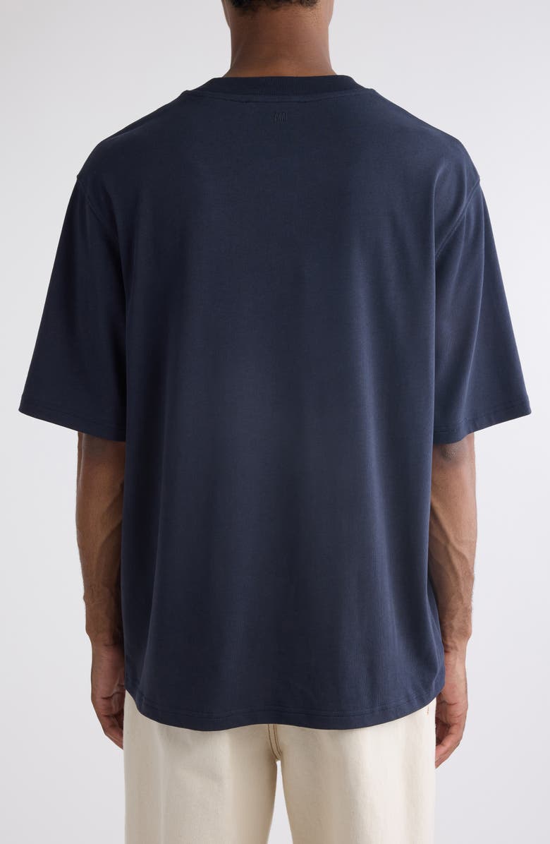 AMI PARIS Ami de Coeur Monogram Patch, Alternate, color, 4011 Navy Blue/4011