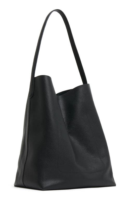Mansur Gavriel Maxi Everyday Leather Tote In Black