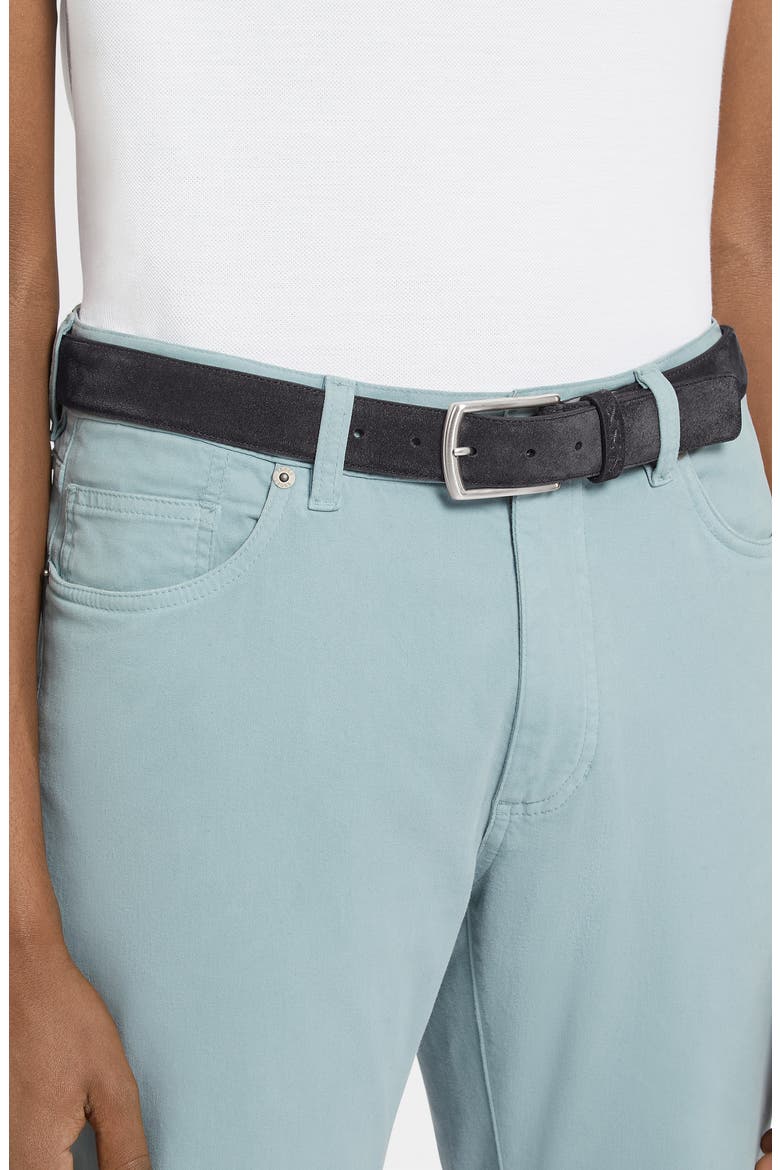 Suede Belt, Alternate, color, NAVY