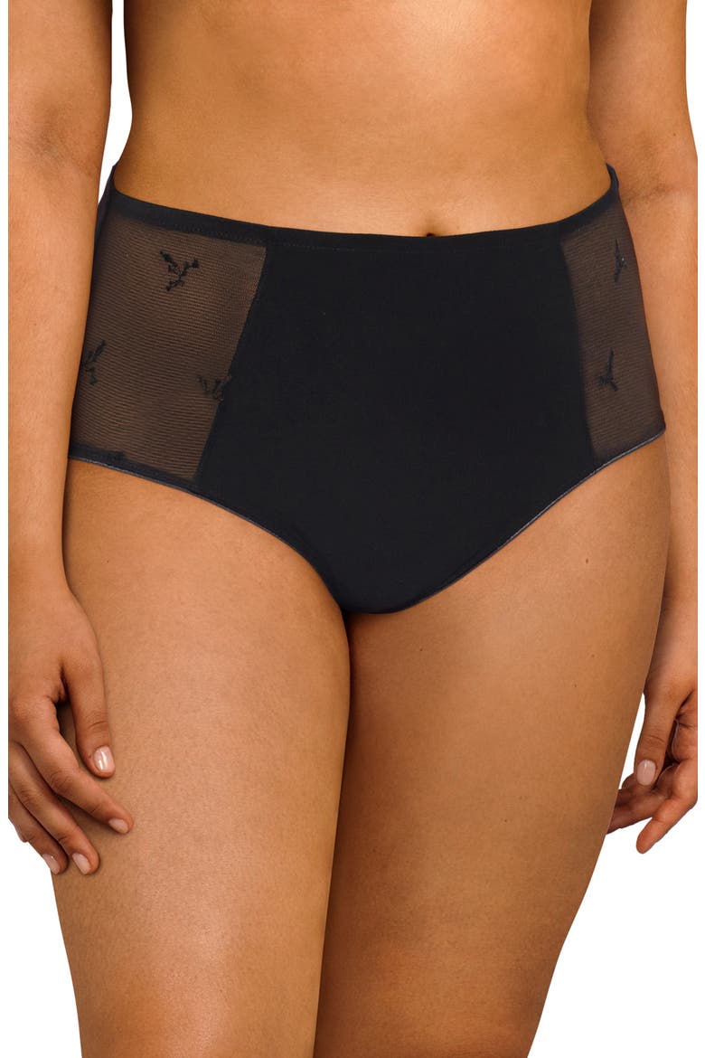Every Curve High Waist Briefs, Main, color, BLACK