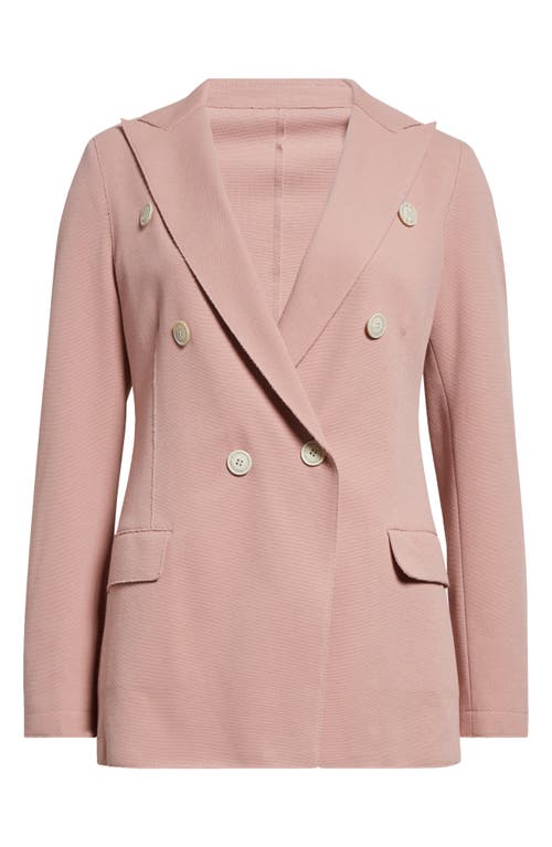 Eleventy Single Breasted Cotton Blend Blazer In Rose