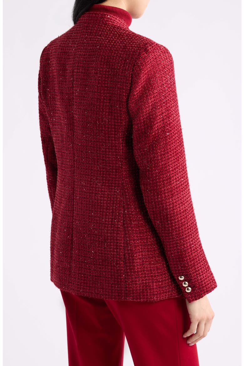 Faux Double Breasted Jacket, Alternate, color, TITIAN RED