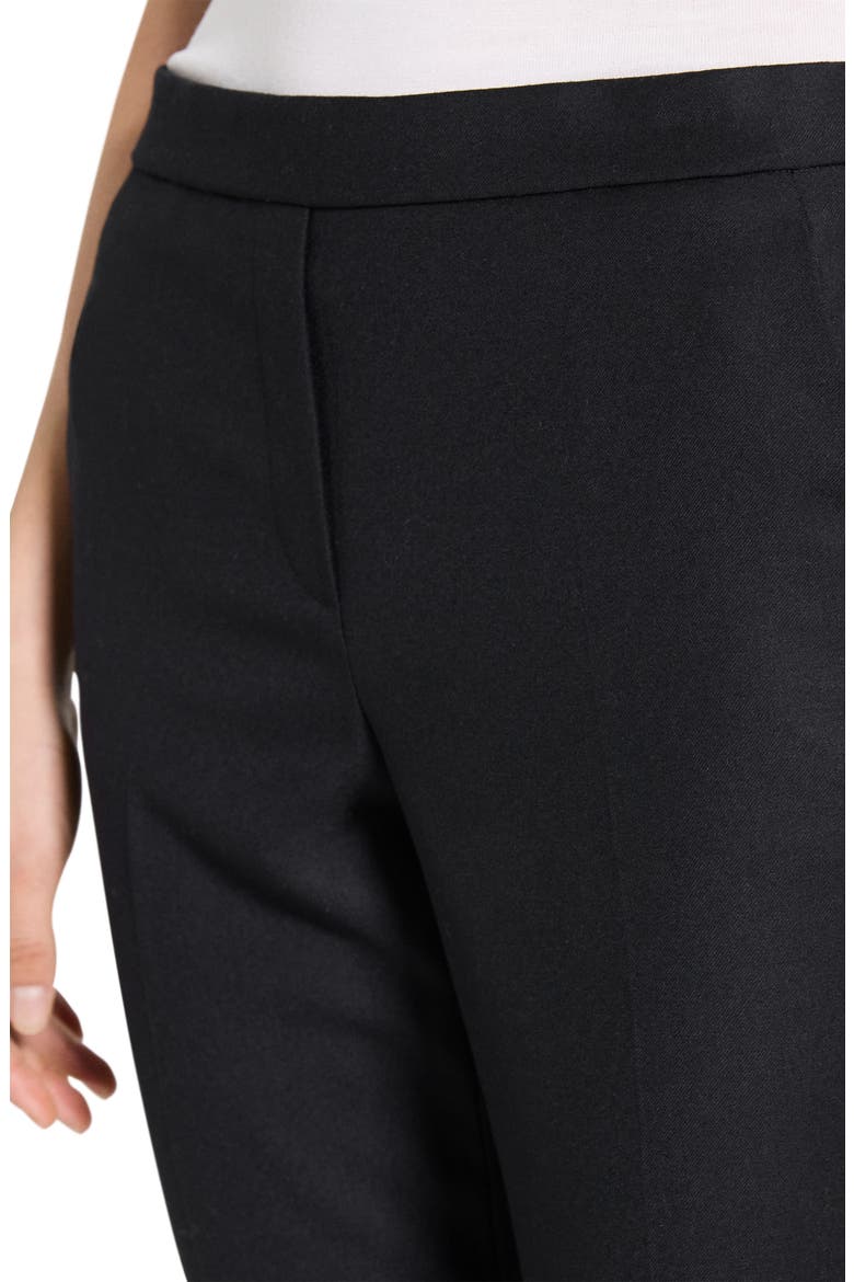 Sleek Flannel Treeca Pull-On Pants, Alternate, color, BLACK - 001