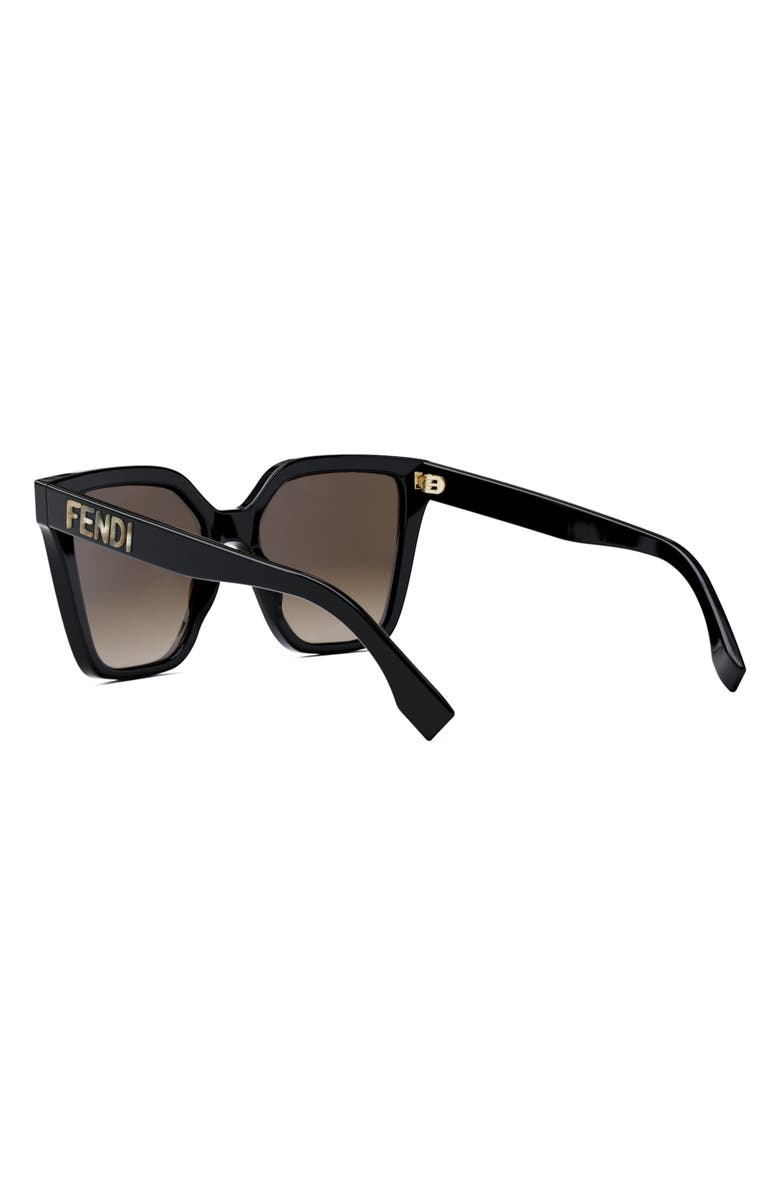 Fendi 'Fendi Lettering 55mm Geometric Sunglasses, Alternate, color,