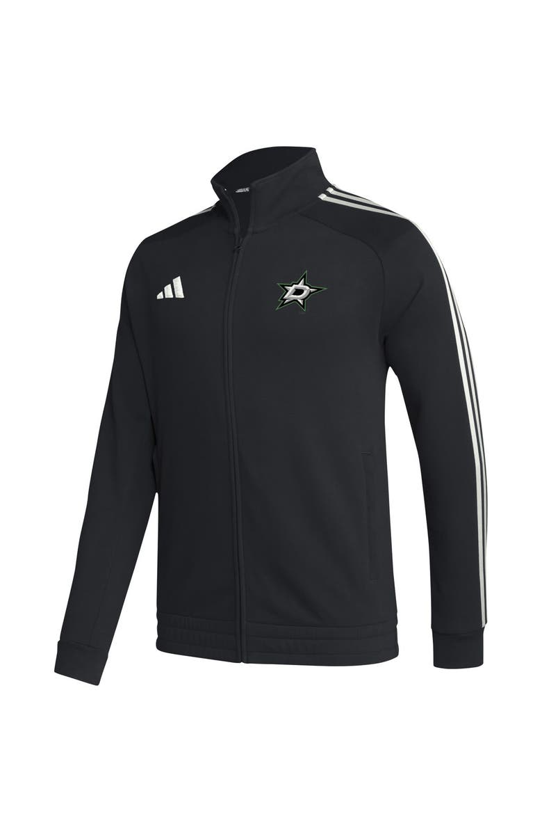 adidas Men's adidas Black Dallas Stars Raglan Full-Zip Track Jacket, Alternate, color,