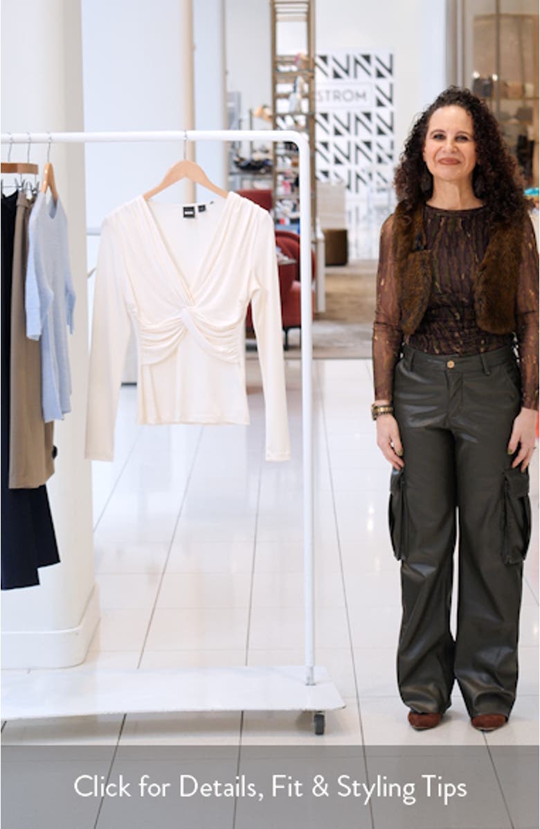 Eulori Twist Front Long Sleeve Top, sales video thumbnail