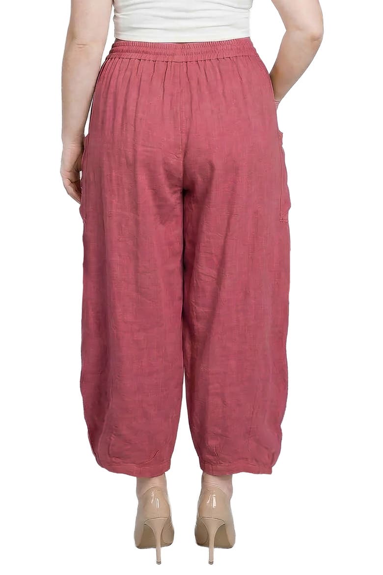 Shantung Harem Pants, Alternate, color, ROSE