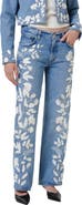 Citizens of Humanity Lindz Floral Embroidered Straight Leg Jeans