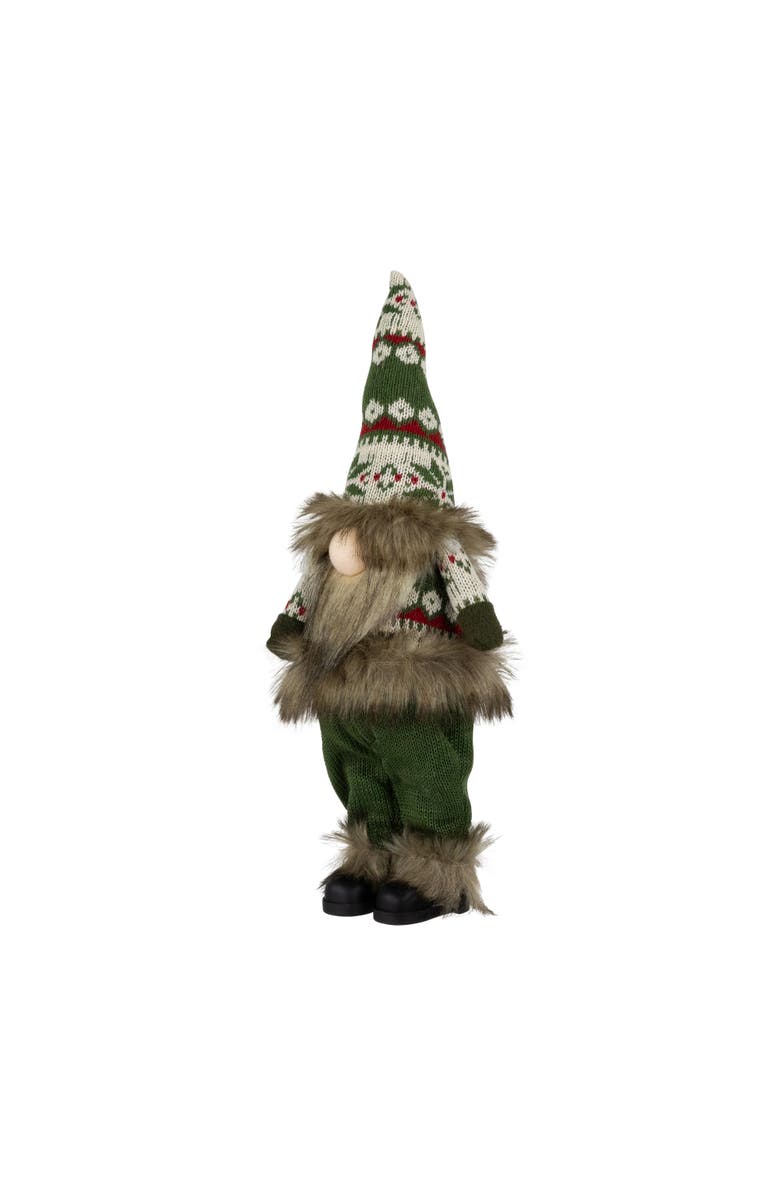 Northlight Standing Gnome with Knitted Outfit Christmas Figure - 16" - Green, Alternate, color, 