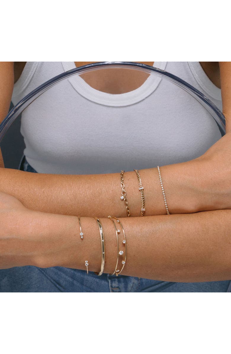 Zoë Chicco Baguette Diamond Chain Bracelet, Alternate, color, 14K Yg