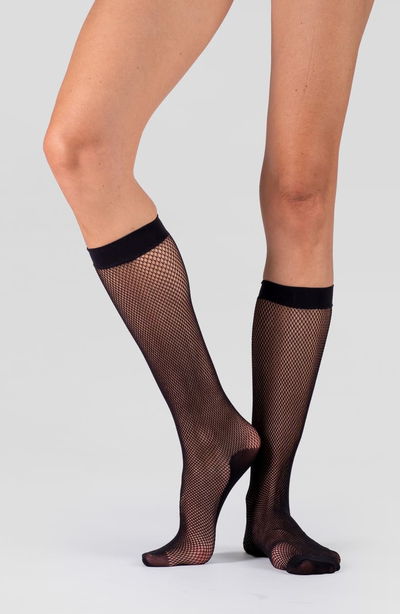 LECHERY<sup
®</sup
 2-Pack Fishnet Knee-High Socks, Alternate, color, 