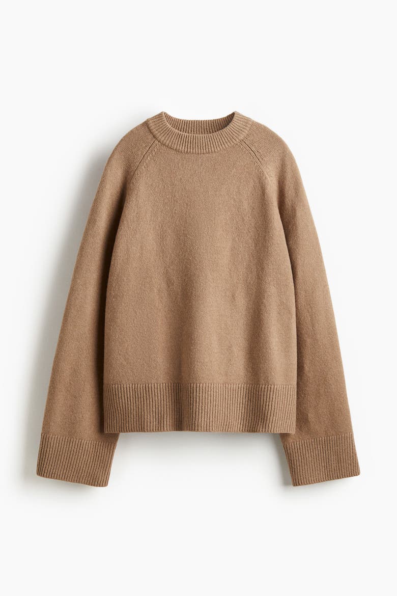 Loose-fit Jumper, Alternate, color, Dark beige
