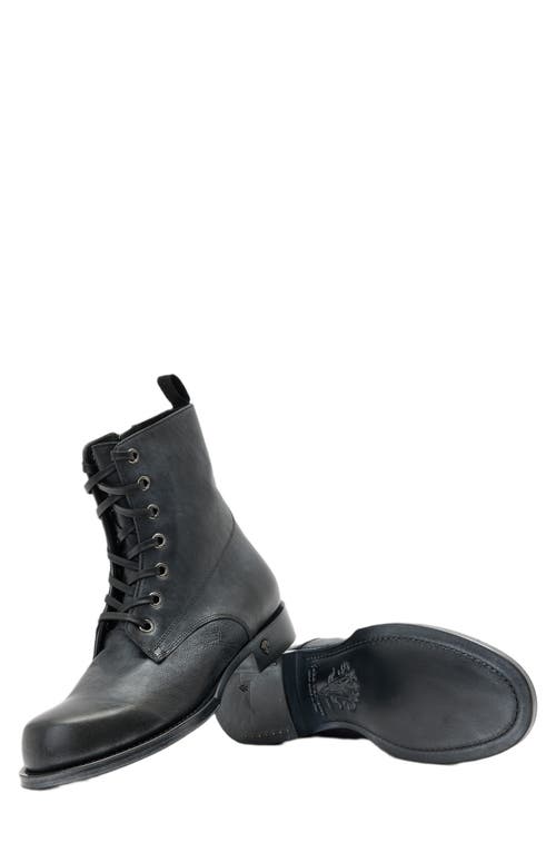 John Varvatos Two Five Two Zip Combat Boot In Black