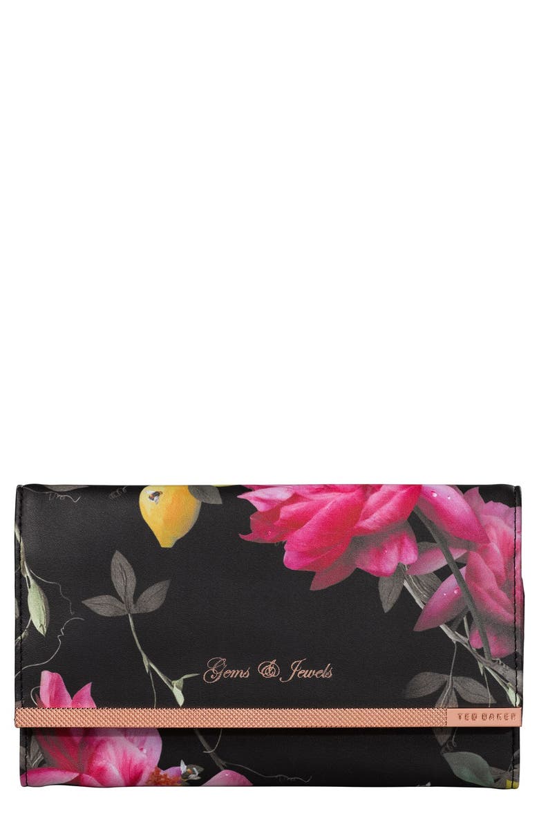 Wild & Wolf Wild and Wolf x Ted Baker London Citrus Bloom Jewelry Roll, Main, color, 