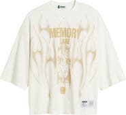 MEMORY LANE Storm Riders Oversize Cotton Jersey Graphic T-Shirt