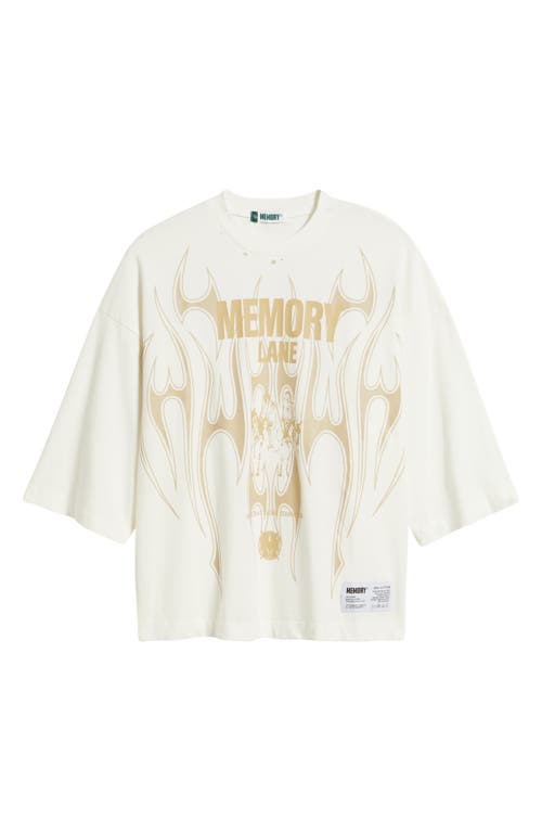 Memory Lane Storm Riders Oversize Cotton Jersey Graphic T-shirt In White