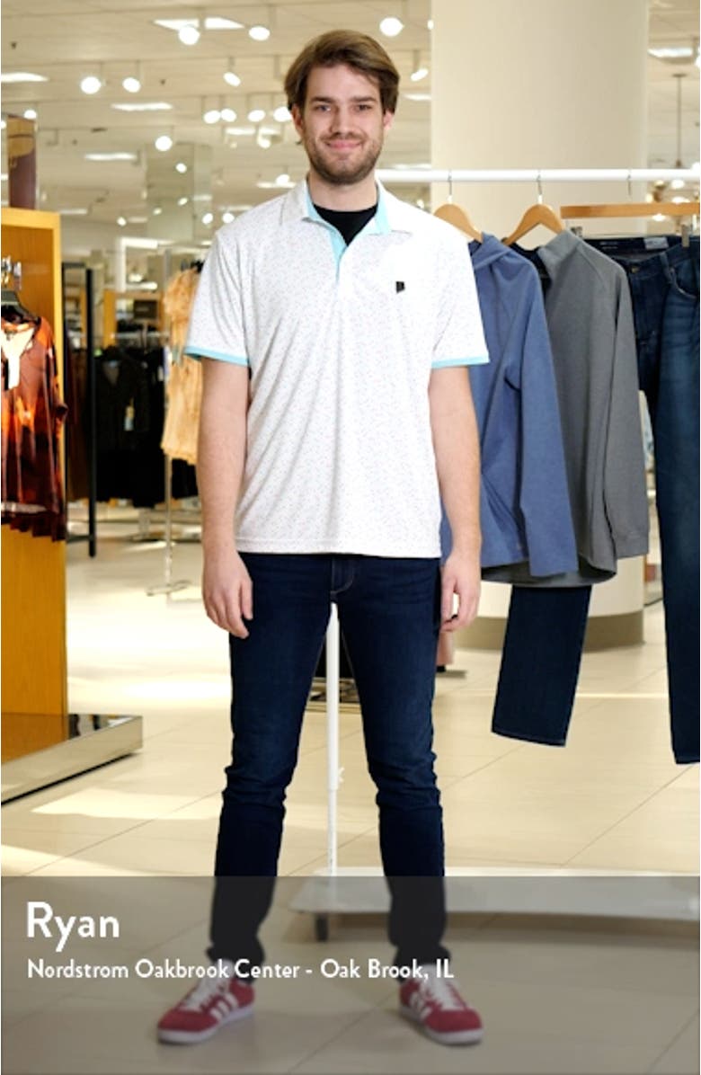 Ashton Scatter Print Golf Polo, sales video thumbnail