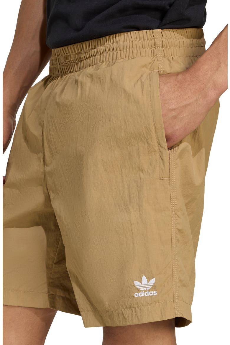 Essentials Trefoil Logo Shorts, Alternate, color, CARDBO