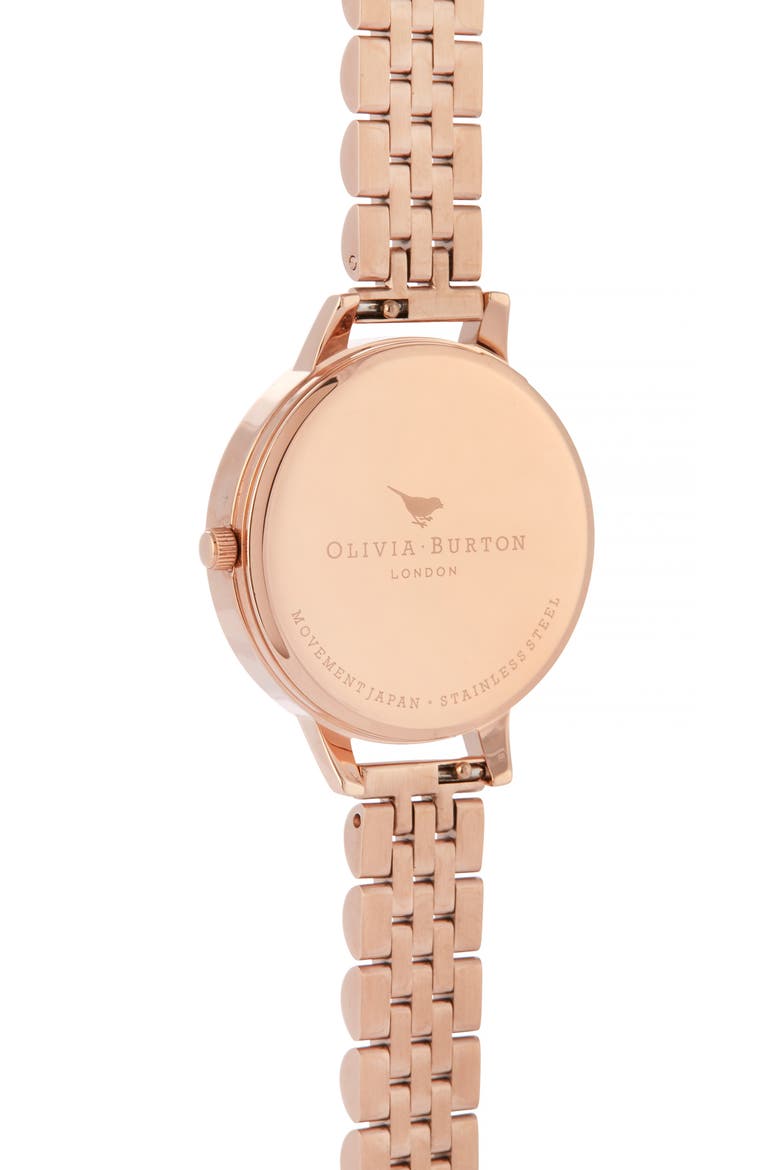 Bracelet Watch, 34mm, Alternate, color, ROSE GOLD/ WHITE/ ROSE GOLD