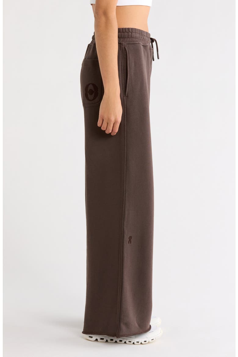 x FKA twigs Club Collective Raw Hem Cotton Drawstring Pants, Alternate, color, ESPRESSO