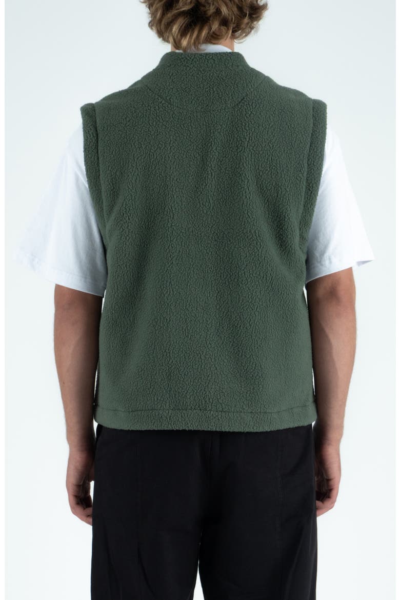 Turner High Pile Fleece Vest, Alternate, color, HUNTER