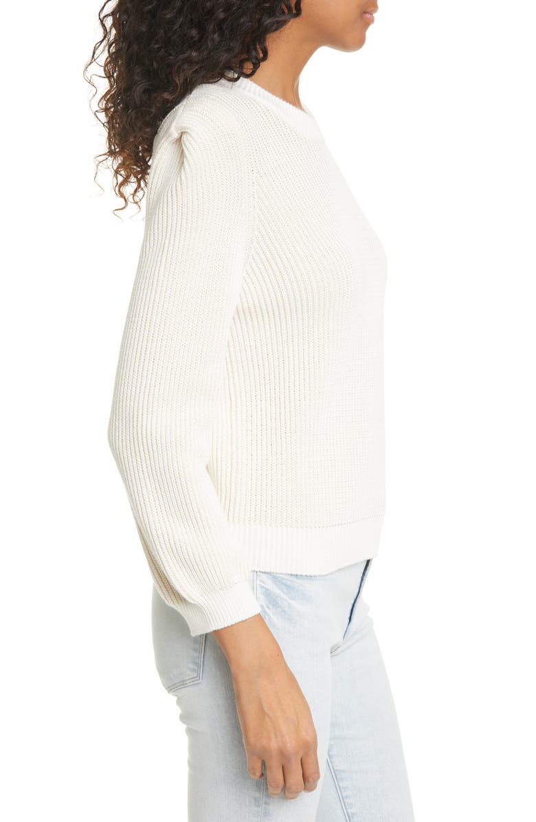 FRAME Rib Organic Cotton Sweater, Alternate, color,