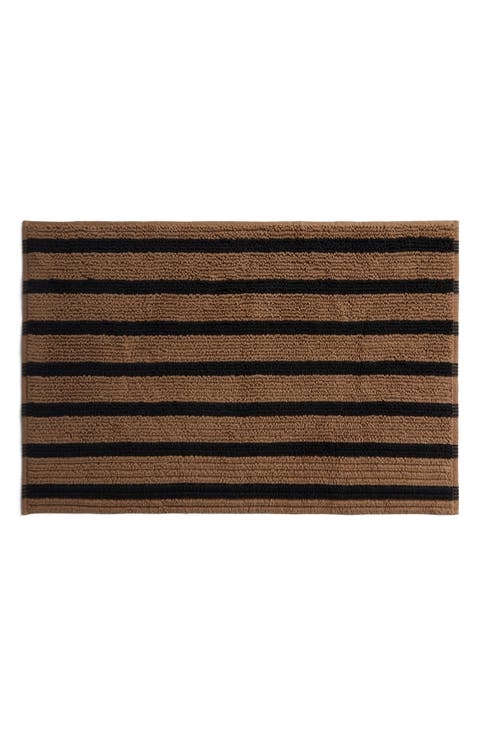 Resort Stripe Organic Cotton Bath Mat