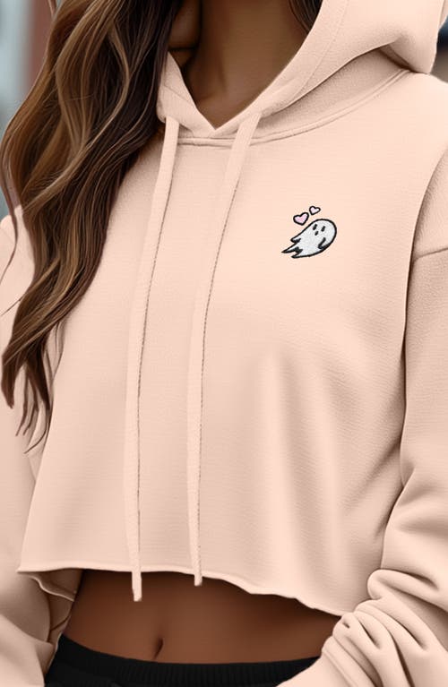 DALIX DALIX HEARTLY GHOST CROPPED HOODIE 