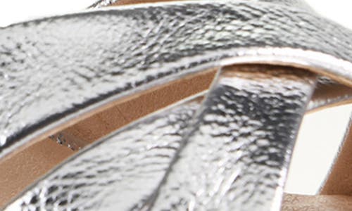 Chinese Laundry Tessa Metallic Ankle Strap Platform Sandal In Silver
