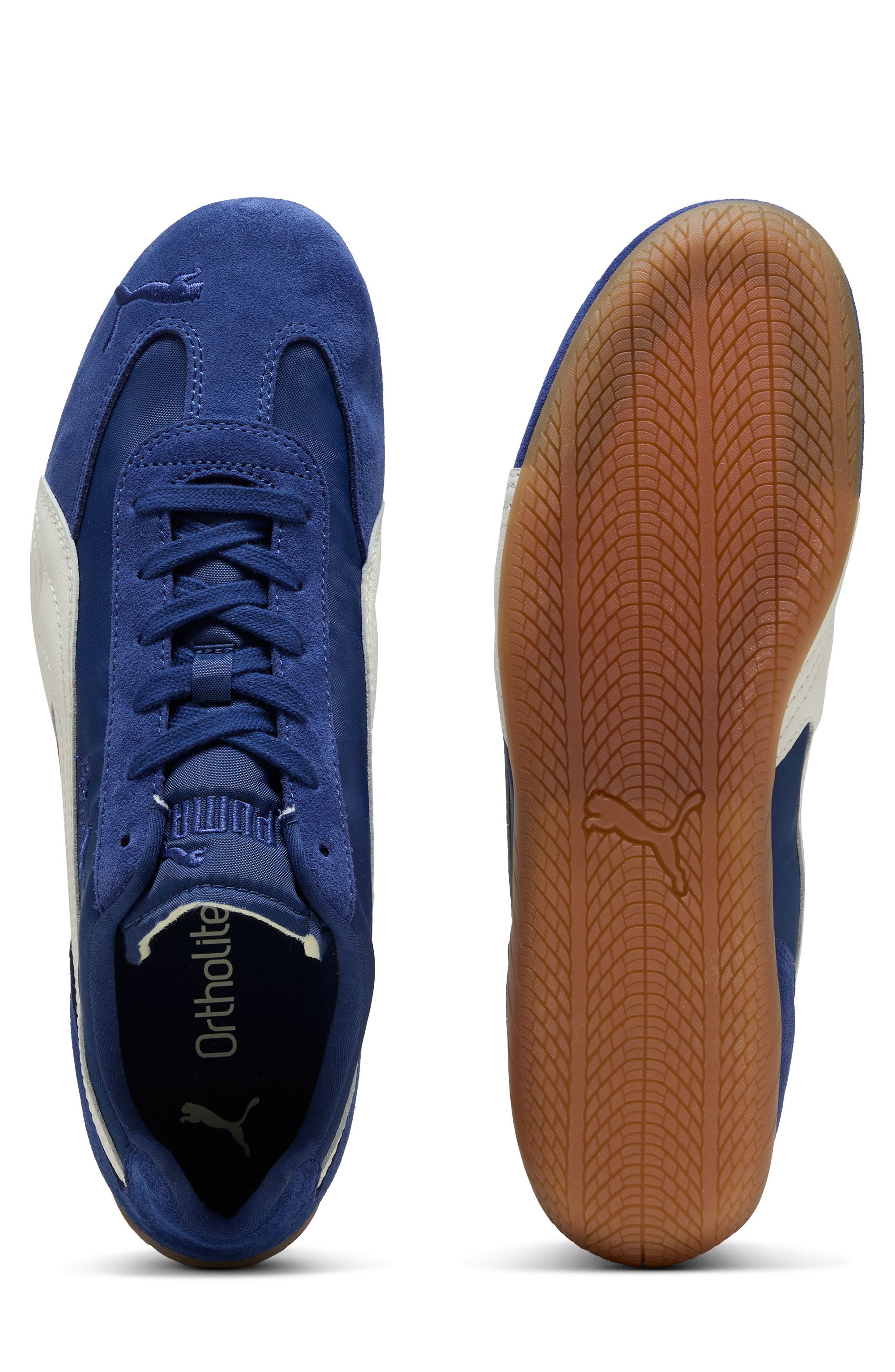 Speedcat Nylon Sneaker, Alternate, color, BLUE JEWEL/ PUMA WHITE