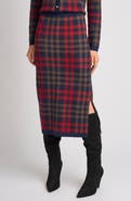 Ted Baker Addison Plaid Jacquard Midi Skirt