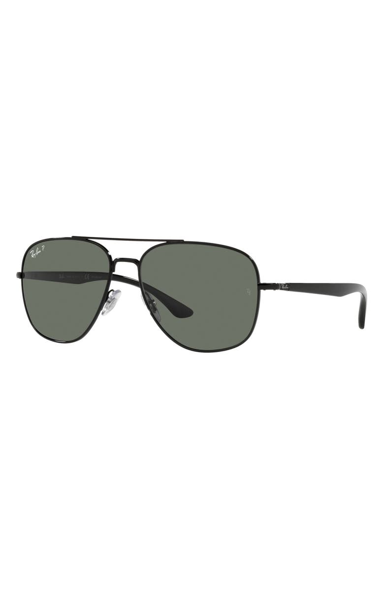 Ray-Ban 56mm Polarized Square Sunglasses, Alternate, color,