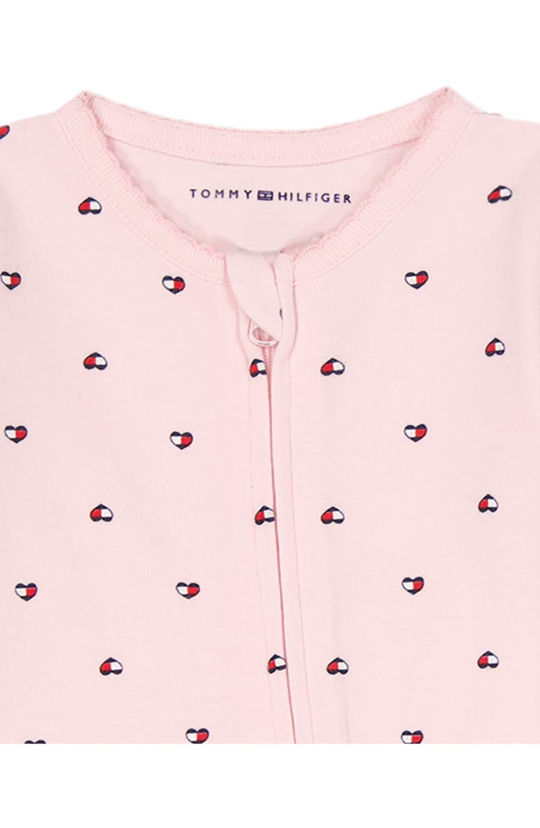 Tommy Hilfiger Tommy Heart Logo Footie, Alternate, color, 
