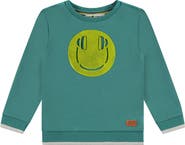 Stains and Stories by Babyface 'Headphones Smile' Terry Crewneck Sweatshirt