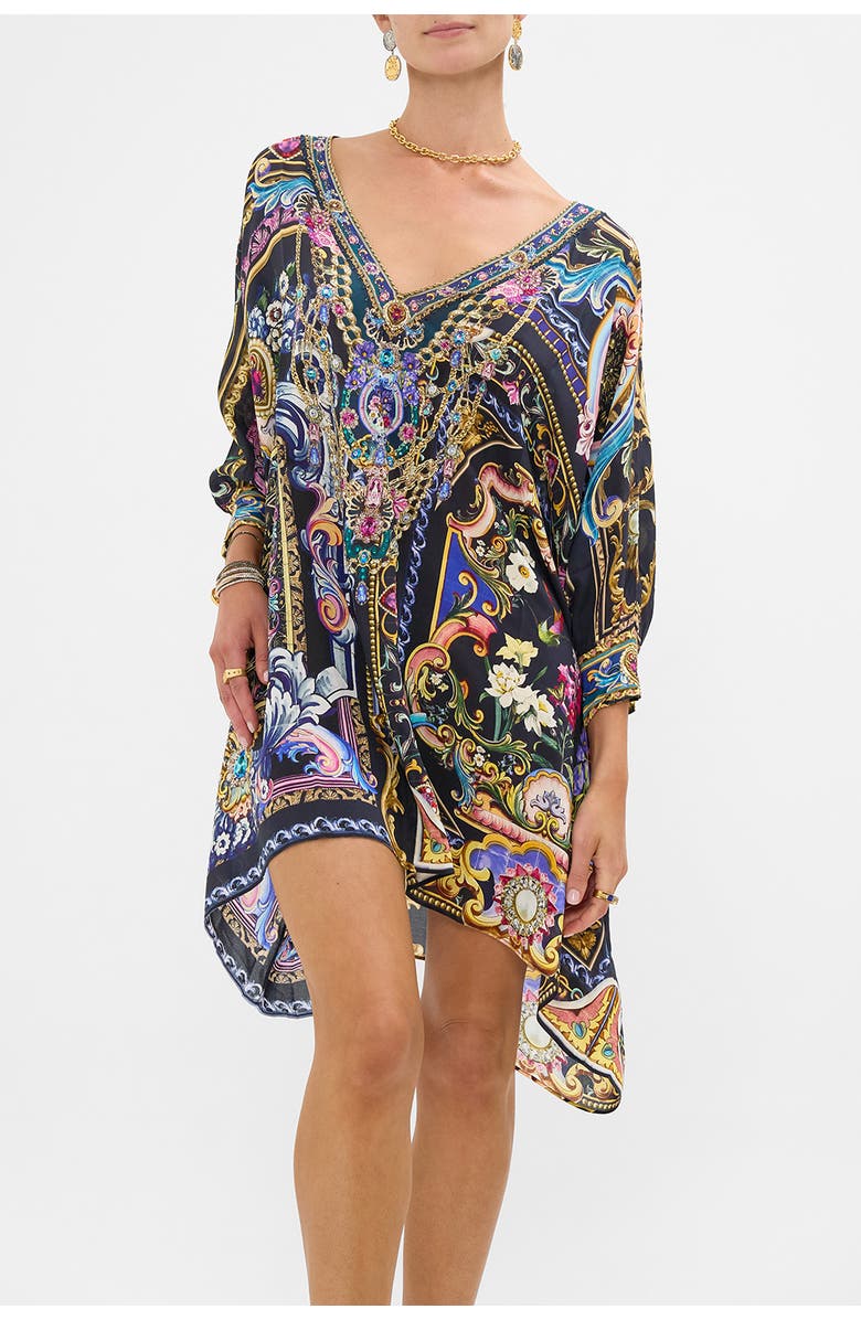 Camilla Short Kaftan With Cuff Basked In Baroque, Alternate, color,