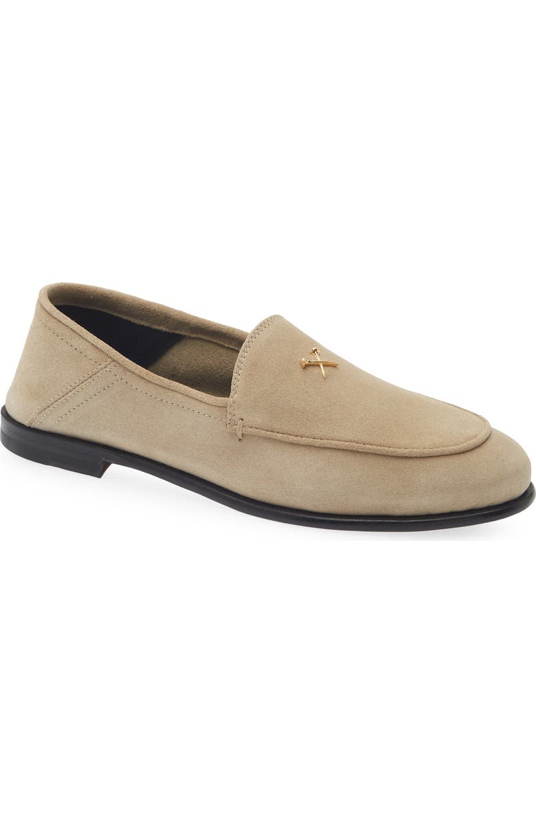 G/FORE Metal Tees Suede Flex Loafer, Main, color,