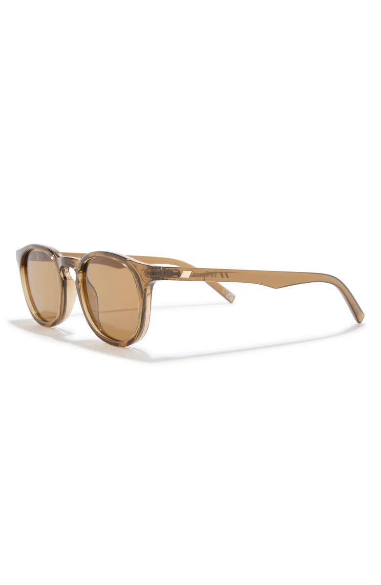 Le Specs Club Royale 48mm Round Sunglasses, Alternate, color, Umber / Light Brown Mono