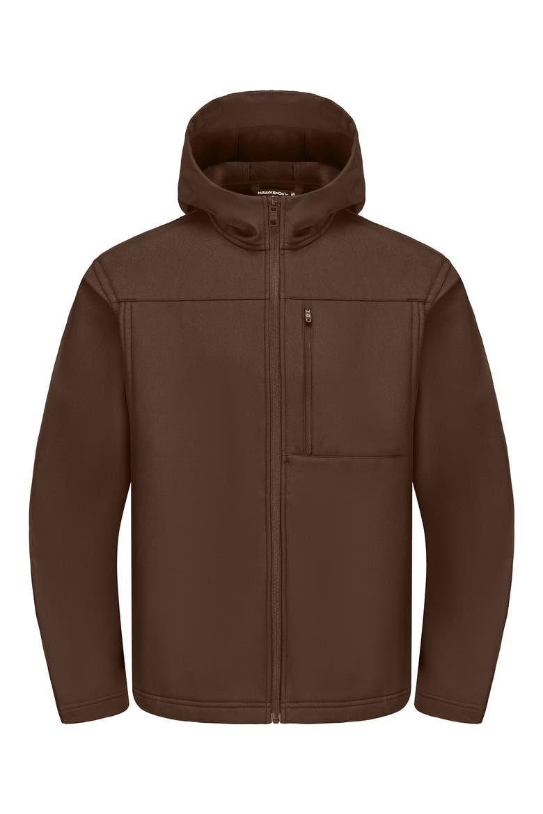 Water Resistant Hooded Softshell Jacket, Alternate, color, BARK