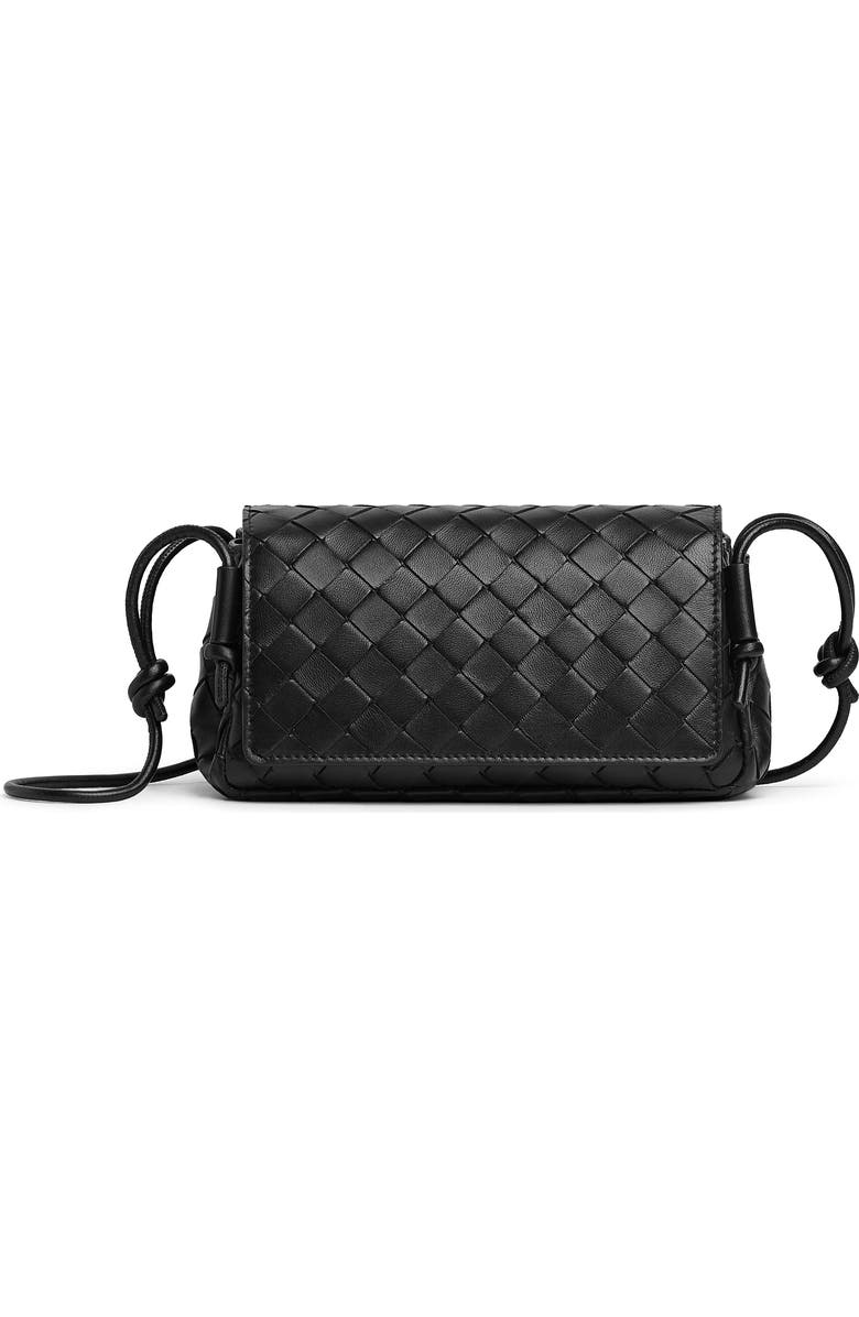 Bottega Veneta Discoteca Intrecciato Leather Crossbody Pouch, Main, color,